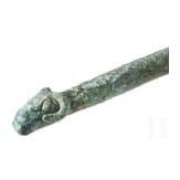 A Scythian bronze hand mirror, 5th century B.C.