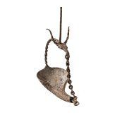 An East Celtic iron oil lamp with bull's head, 2nd - 1st century B.C.