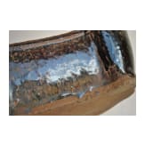 A rare russet-splashed and black-glazed pillow, probably northern Song/Jin Dynasty (960 - 1234)