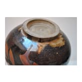 A rare Chinese russet-painted and black-glazed vase, probably Song/Yuan Dynasty, 13th/14th century