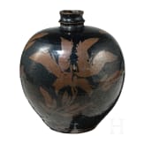 A rare Chinese russet-painted and black-glazed vase, probably Song/Jin Dynasty (960 - 1234), 12th/13th century