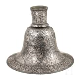 An Indian silver-inlaid Bidriware Hookah-base pot, 2nd half of the 19th century