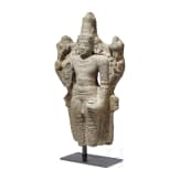 An early South Indian Chola-style standing Vishnu sculpture, 13th century