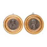 A pair of French(?) bronze plaques, 18th/19th century