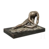 Moderne figürliche Bronzeskulptur, signiert "DD", USA, 20. Jhdt.