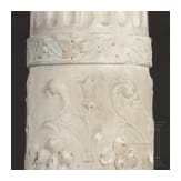 A carved Italian Renaissance marble pillar, 16th century