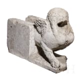 Wasserspeier in Form einer Sphinx, Frankreich oder Italien, 16. Jhdt.