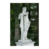 Lebensgroße Skulptur des Herkules, deutsch, um 1900