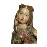 Gotische Madonna mit Apfel, Salzburg, um 1420