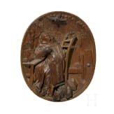 Reliefplatte mit Darstellung des Hl. Franziskus, Franken, 18. Jhdt.