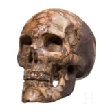 Memento-Mori-Schädel aus Marmor, Italien, 17. Jhdt.