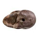 Memento-Mori-Schädel aus Marmor, Italien, 17. Jhdt.