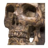 An Italian marble memento mori skull, 17th century