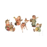 14 M. J. Hummel- und Goebel-Figuren, mit "Sterngucker" und Walt-Disney-Bambis