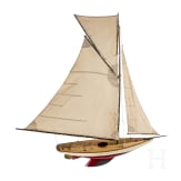 Großes Modell einer Segelyacht, um 1930