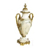 A large ormolu-mounted marble vase, probably French, circa 1890