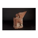 A rare original neoclassical terracotta-seat, Florence, circa 1800