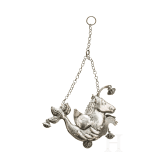 Silbernes Amulett in Form eines Seepferdes, Neapel, 18./frühes 19. Jhdt.