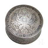Niello-Deckeldose mit Peter dem Großen, Russland, Kasan, 1822