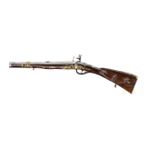 A silver-inlaid Italian flintlock shotgun, Giovan Battista Zugno, Brescia, circa 1760