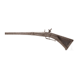 An iron-cut Sardinian flintlock rifle, 18th century