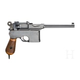 Mauser C 96 "Early Flatside" (Mod. 1900), USA, with shoulder stock