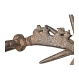A large German wheeled spur, 17th century
