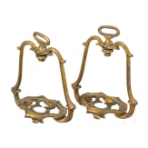 A pair of gilt French/Italian bronze stirrups, 2nd half of the 17th century