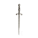 Dolch mit silbereingelegtem Griff, deutsch, um 1650