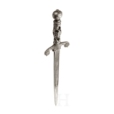 Dolch mit silbereingelegtem Griff, deutsch, um 1650