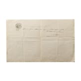 Emperor Maximilian I of Mexico (1832 - 1867) – a hand-signed award document for the officer's cross of the Imperial Order of Guadeloupe, dated 7 August 1865