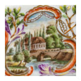 A porcelain box with Napoleon motif, circa 1815