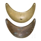 Two M 1830 gorgets for officers of the Garde Nationale