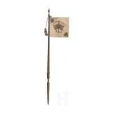A cuirassier life standard with pole, pole top and tassels from the reign of Emperor Leopold I of Austria, 1658 &ndash; 1705