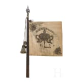 A cuirassier life standard with pole, pole top and tassels from the reign of Emperor Leopold I of Austria, 1658 &ndash; 1705