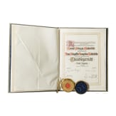 Prince Konrad zu Hohenlohe-Schillingsf&uuml;rst (1863 - 1918) - a splendid honorary citizenship document of the city of Suczawa, 1904
