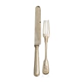 King Luis I of Portugal (1838 - 1889) - 20 pieces of cutlery from the royal silverware, circa 1860 - 1870