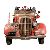 A Ransom REO Speed Wagon "Firetruck", Midway Fire Company, Enola, 1937
