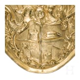 A French or Flemish gilded gorget, circa 1740