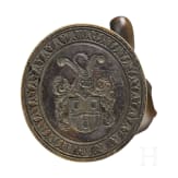 Wilhelm Ritter von Kaulbach (1805 - 1874) - his personal seal in the shape of an infantile satyr with frog