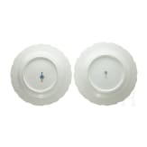 King Frederick William IV - two KPM porcelain plates, circa 1849 - 1861