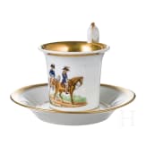A fine porcelain cup with depiction of a general, circa 1830