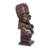 A large bronze bust of General Hans Joachim von Zieten
