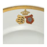 Duke Eugen Erdmann of W&uuml;rttemberg (1820 - 1875) - two diner plates, F&uuml;rstenberg, circa 1850
