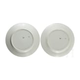 Duke Eugen Erdmann of W&uuml;rttemberg (1820 - 1875) - two diner plates, F&uuml;rstenberg, circa 1850