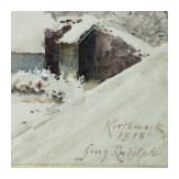 Georg Rudolph - A collection of 31 original watercolours and drawings from World War I and his identity card