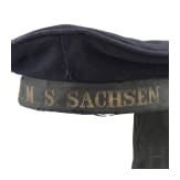 Blaue Mütze für Matrosen der "S.M.S. Sachsen"
