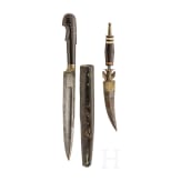 A Balkan Turkish knife, mid-19th century, plus a North African knife