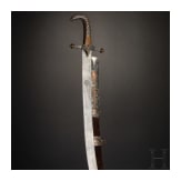 A Saudi Arabian shamshir with an older blade of Wootz Damascus, 20th century