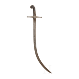 A Mamluk-hilted sabre with a Persian shamshir blade, circa 1830